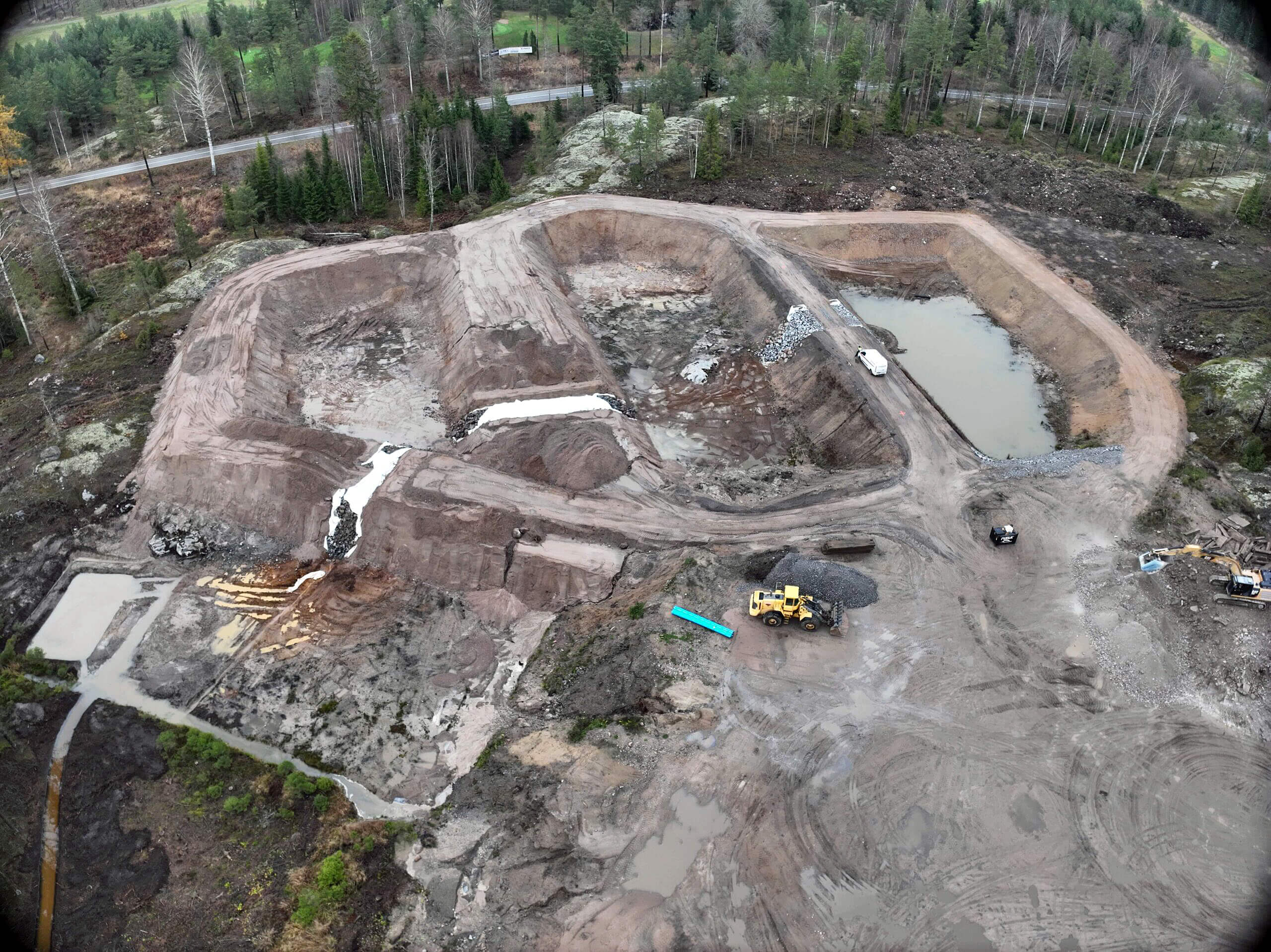 Construction of clay dumping site Raseborg