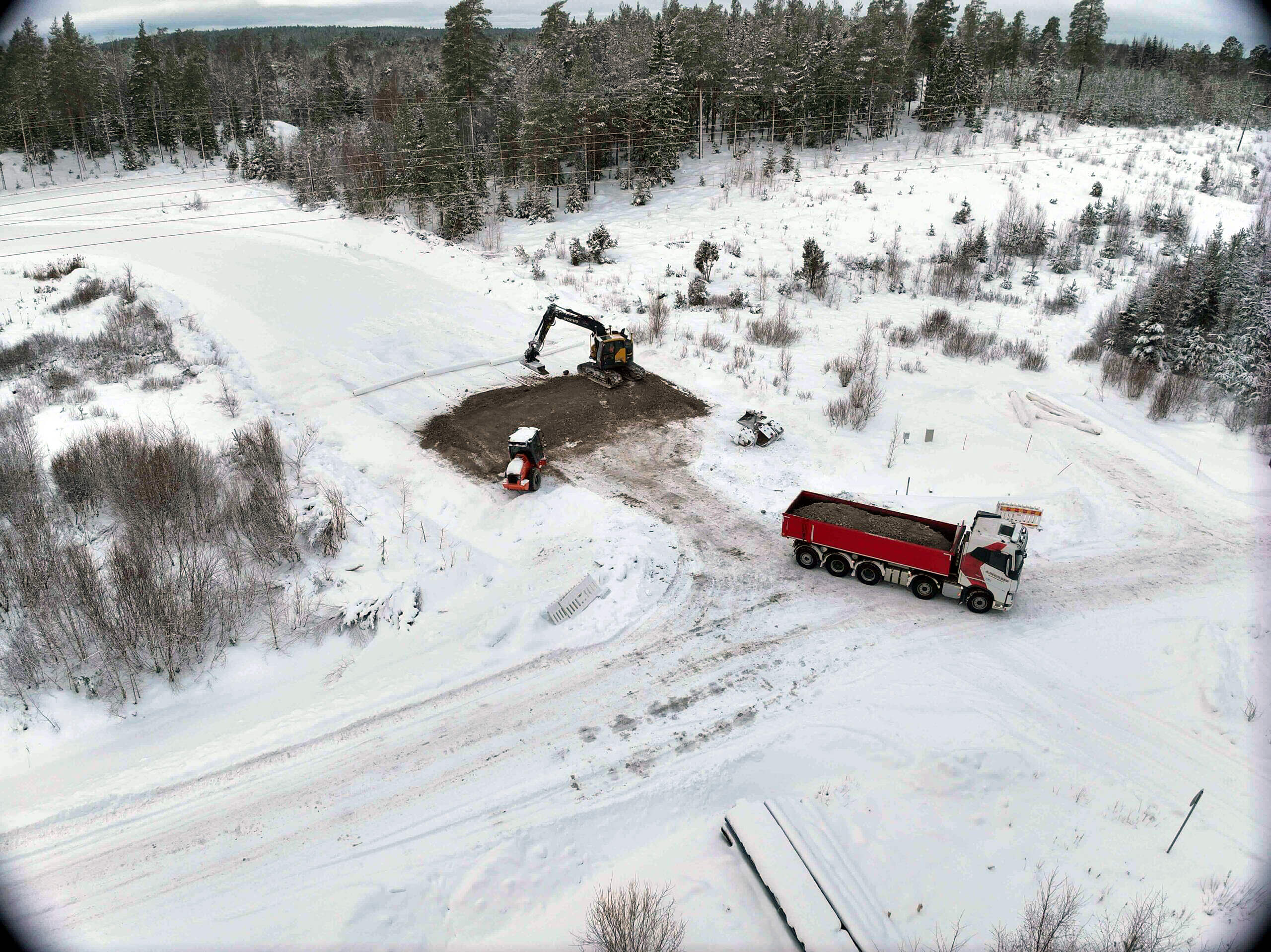 Road construction in Raseborg